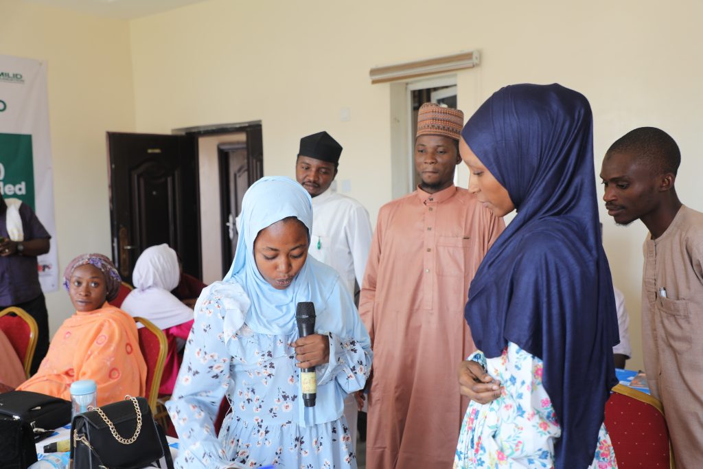 Aisha Suleiman, one of the beneficiaries of the training put together by MILID Foundation and UNESCO.